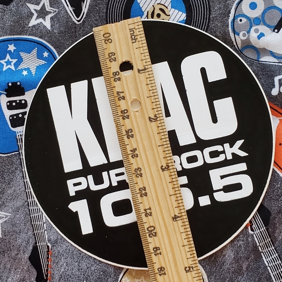 KNAC PURE ROCK 105.5 FM 2 stickers HTF Rock Radio - Picture 5 of 13